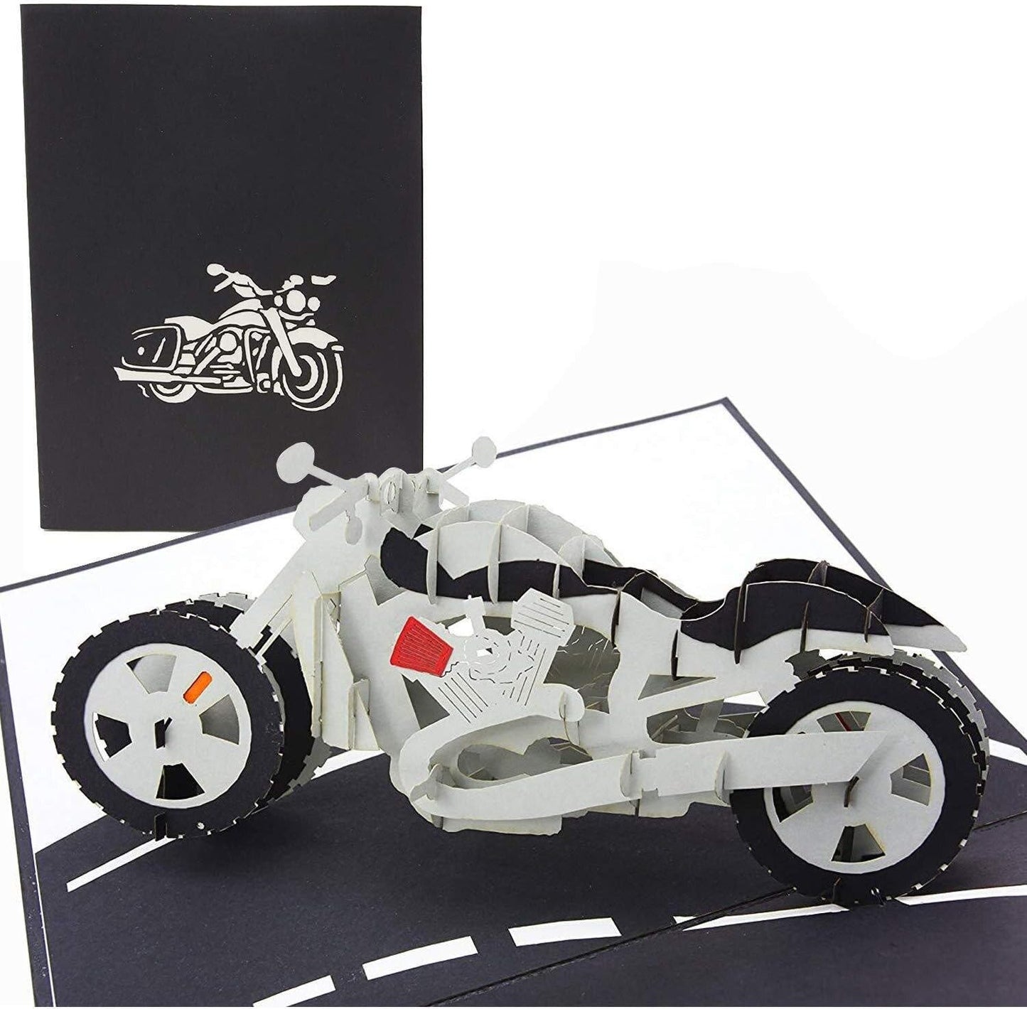 Poplife Golf Cart 3d Pop Up Card – Premium Golfing Greeting Card For Dad, Husband, Grandpa, Son – Father’s Day, Birthday, Retirement, Anniversary, Valentine’s Day – Unique Golf Gift Card For Men - Motorcycle