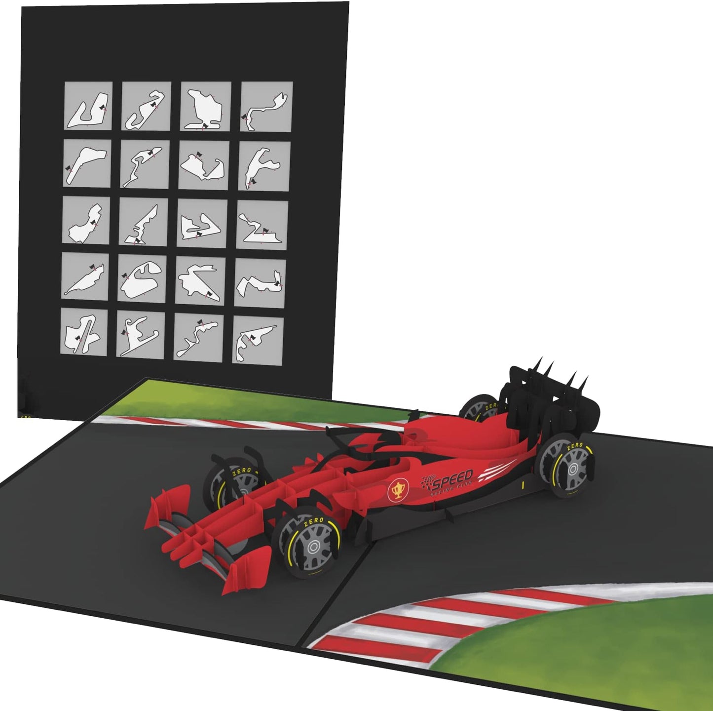 Poplife Golf Cart 3d Pop Up Card – Premium Golfing Greeting Card For Dad, Husband, Grandpa, Son – Father’s Day, Birthday, Retirement, Anniversary, Valentine’s Day – Unique Golf Gift Card For Men - Formula One Car