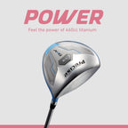 Precise Amg - Women's Complete Golf Club Set | Beginner Friendly, Driver, Fairway & Hybrid, Irons, Putter, Stand Bag, Petite & Regular, Right Hand, 2 Colours - Light Blue