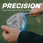 Precise Amg - Women's Complete Golf Club Set | Beginner Friendly, Driver, Fairway & Hybrid, Irons, Putter, Stand Bag, Petite & Regular, Right Hand, 2 Colours - Light Blue