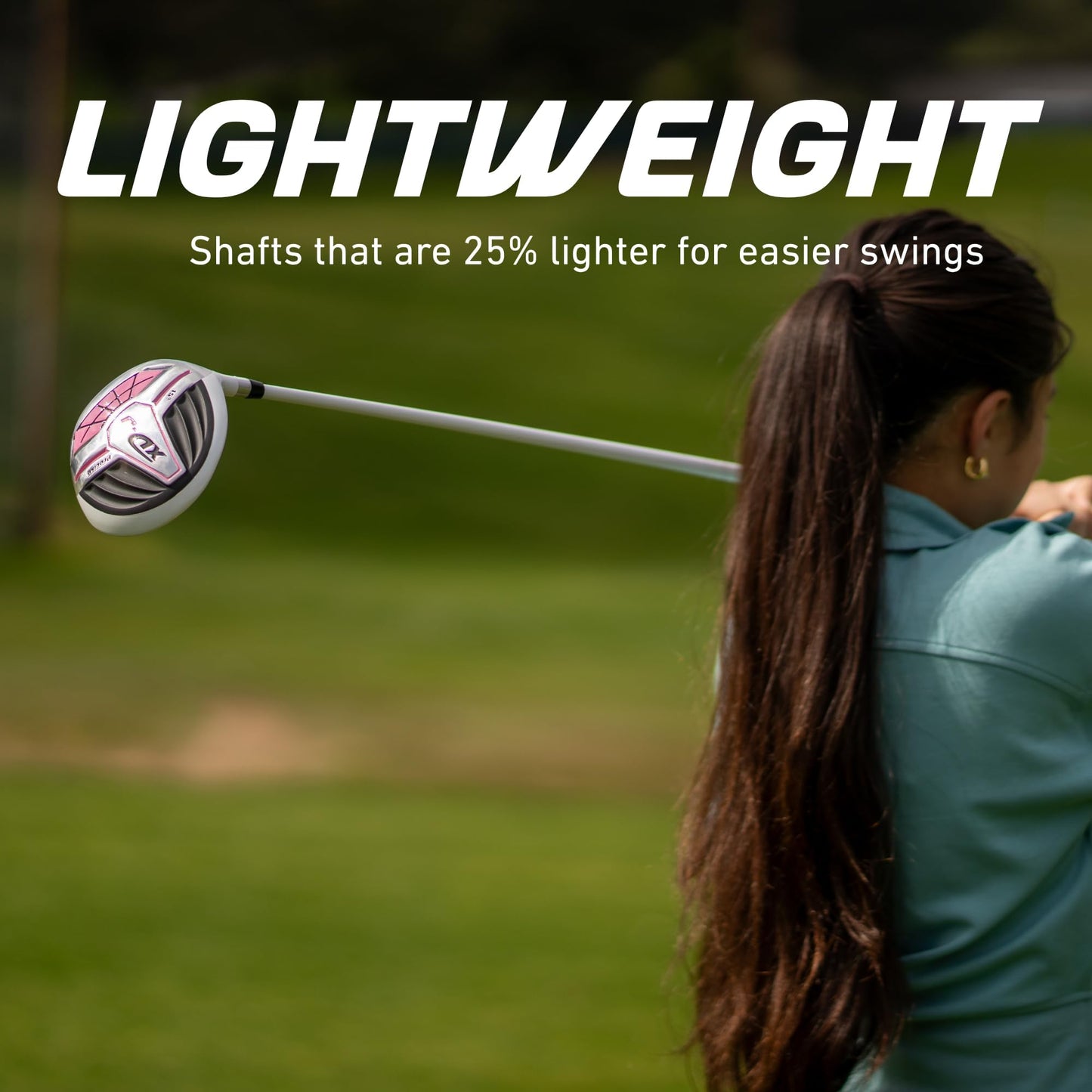 Precise Xdj - Junior Complete Golf Club Set | Lightweight Graphite Shafts, Hybrid & Putter, Stand Bag Included, For Boys & Girls, Ages 3-12, Left/right Hand - Orange Ages 3-5