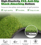 Ywitio Premium Dual-Turf Golf Hitting Mat 5x4ft with Thickened EVA Base for Indoor Outdoor Practice
