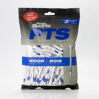 Pridesports Pts Wood Golf Tees | 135 Count, 3-1/4 Inch | #1 Wood Tee On Tour | Best For Drivers & Woods - 135 Count