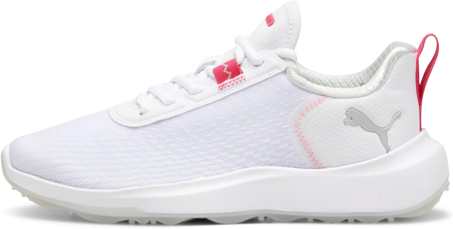 Puma Fusion Crush Sport Women's Golf Shoes - Puma White-Garnet Rose