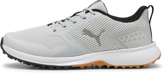Puma Fusion Grip 6 Men's Golf Shoes - Feather Gray-Puma Black-Gum