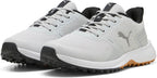 Puma Fusion Grip 6 Men's Golf Shoes - Feather Gray-Puma Black-Gum