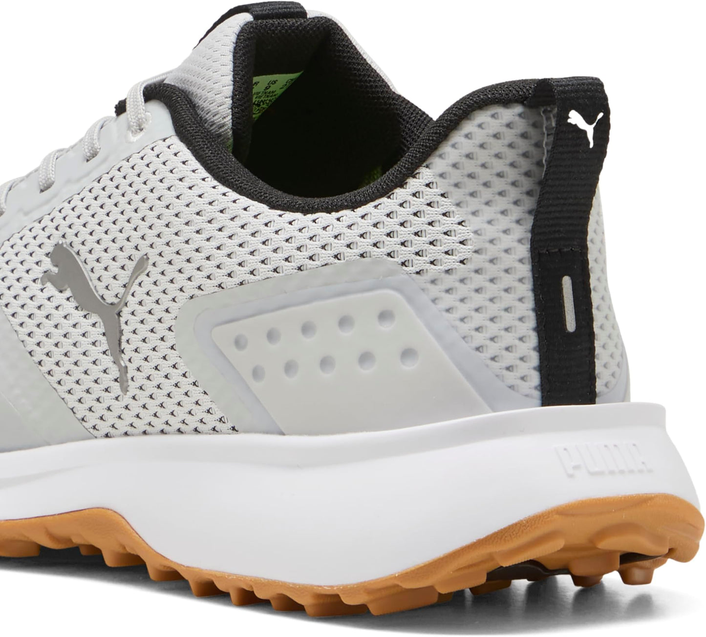 Puma Fusion Grip 6 Men's Golf Shoes - Feather Gray-Puma Black-Gum