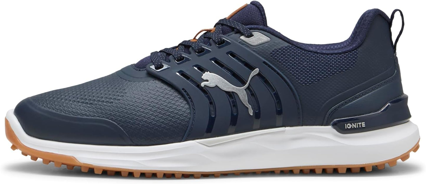 Puma Ignite Elevate 2 Men's Golf Shoes - Deep Navy-Puma Silver-Gum
