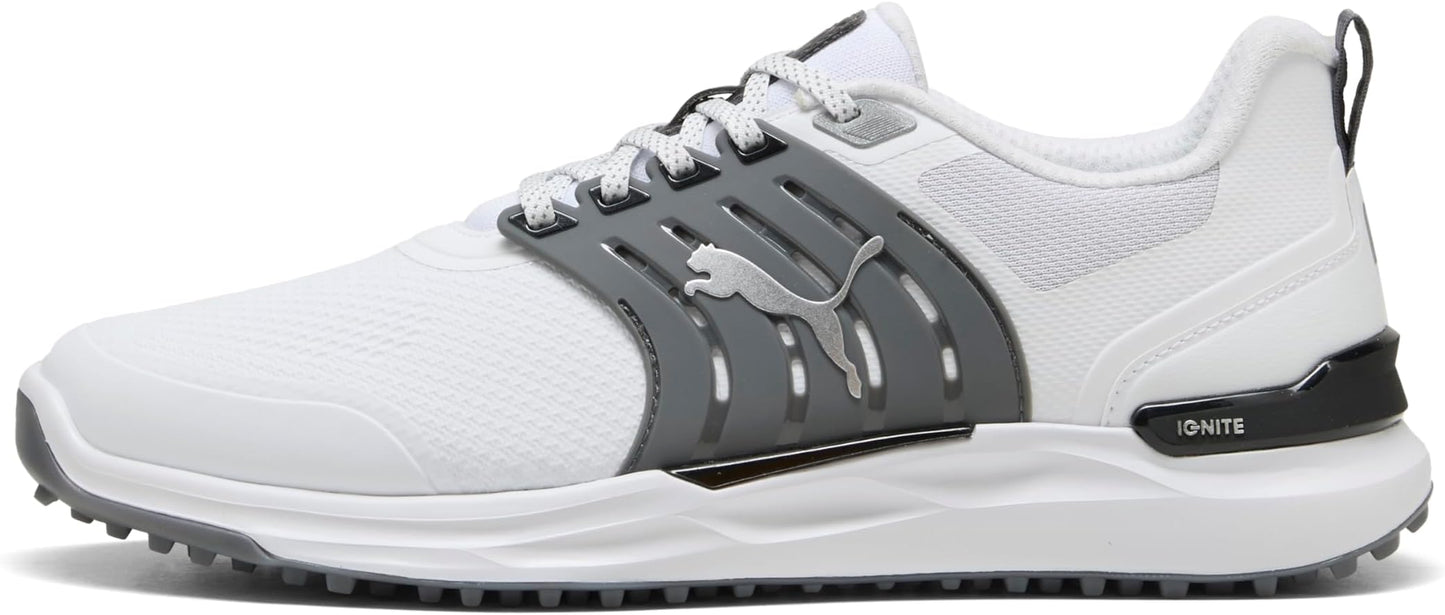 Puma Ignite Elevate 2 Men's Golf Shoes - Puma White-Slate Sky-Puma Black