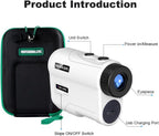 REVASRI Golf Rangefinder with Slope and Pin Lock Vibration, 600/1000 Yards