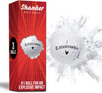 Shanker Golf Exploding Golf Balls - Prank Balls That Shatter on Impact (3 Pack)