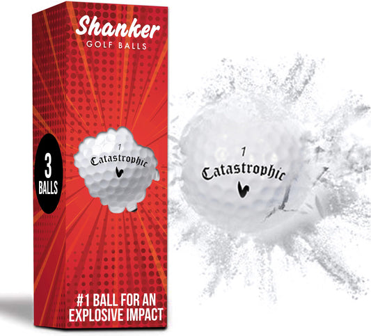 Shanker Golf Exploding Golf Balls - Prank Balls That Shatter on Impact (3 Pack)