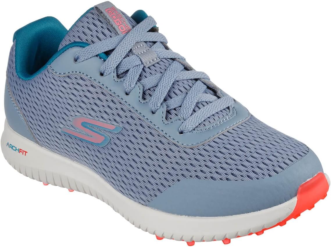 Skechers Golf Women's Go Max Arch Fit Spikeless Golf Shoe Sneaker - Blue/multi Mesh