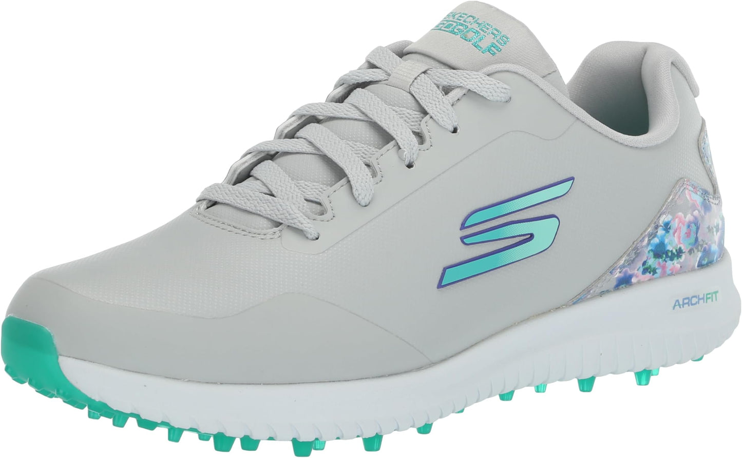 Skechers Golf Women's Go Max Arch Fit Spikeless Golf Shoe Sneaker - Gray Floral Waterproof