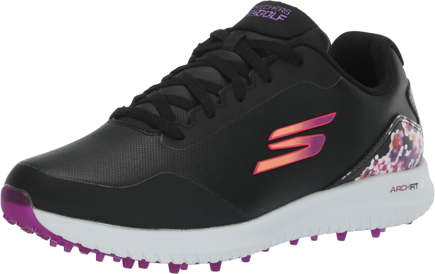 Skechers Golf Women's Go Max Arch Fit Spikeless Golf Shoe Sneaker - Black Floral Waterproof