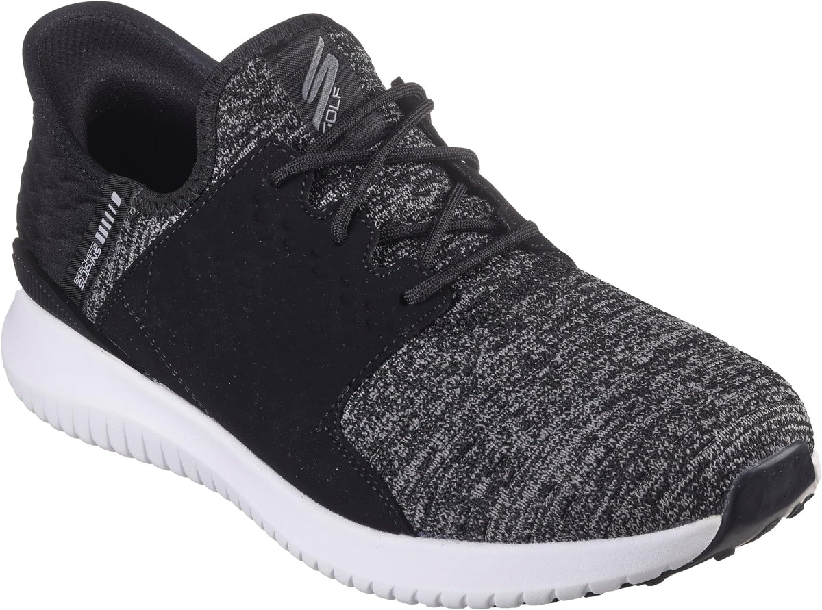 Skechers Men's Max 2 Rover Relaxed Fit Slip-In Golf Shoe - Black/white
