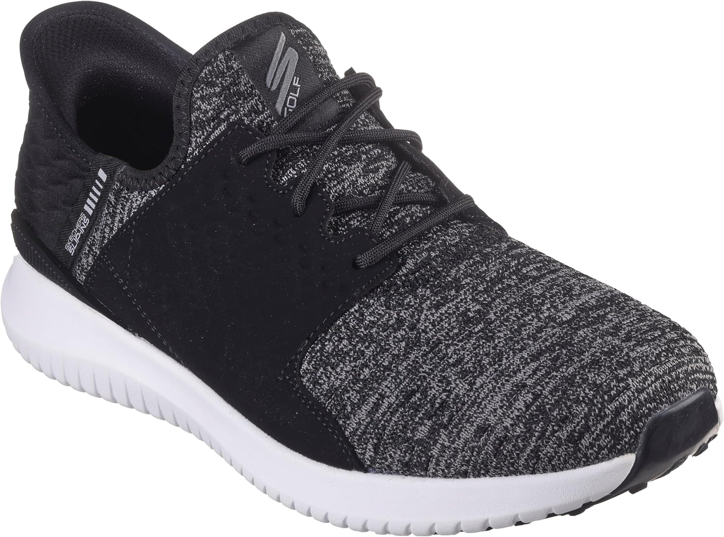 Skechers Men's Max 2 Rover Relaxed Fit Slip-In Golf Shoe - Black/white