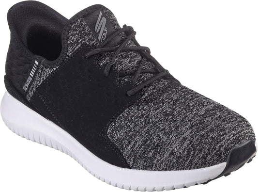 Skechers Men's Max 2 Rover Relaxed Fit Slip-In Golf Shoe - Black/white