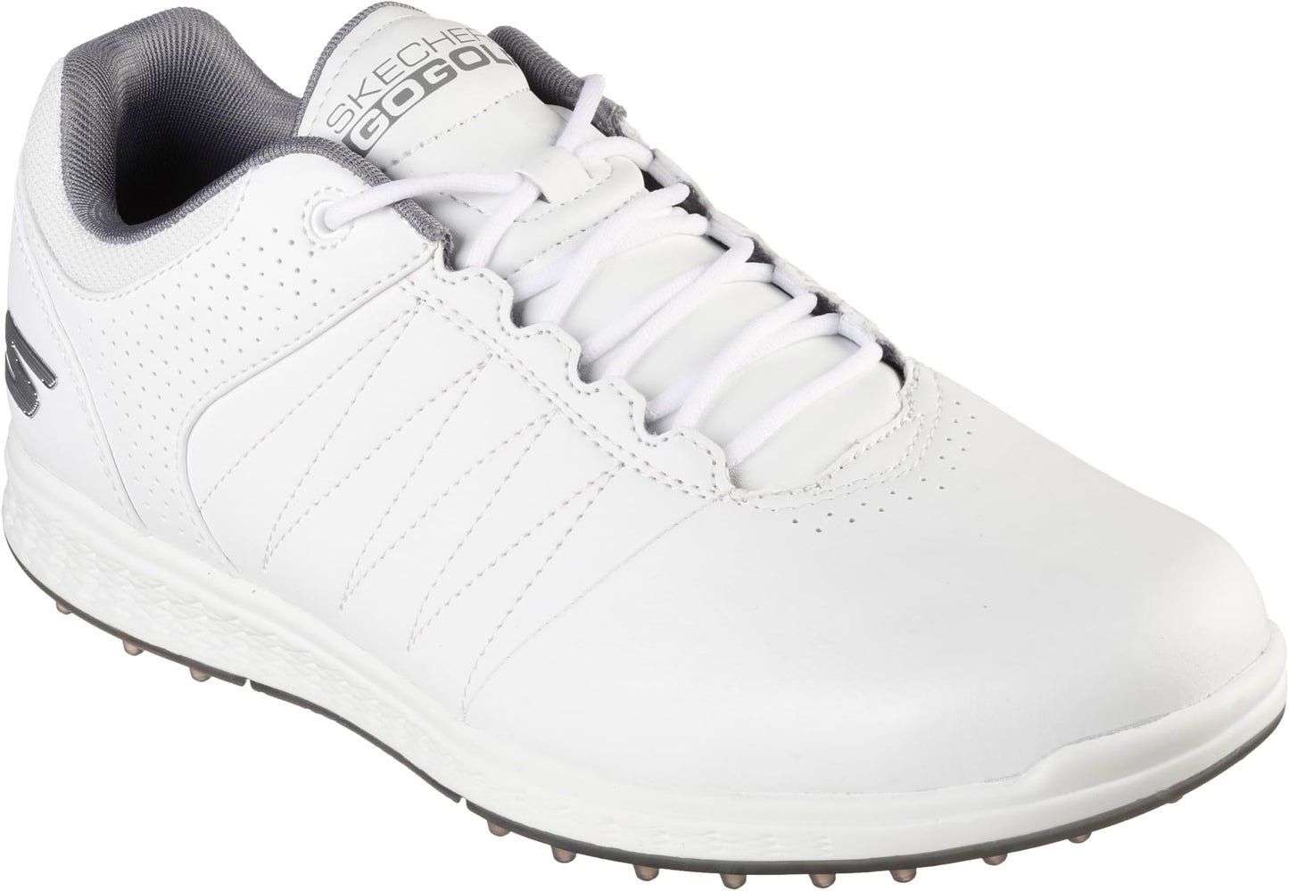 Skechers Men's Pivot Spikeless Golf Shoe - White/gray