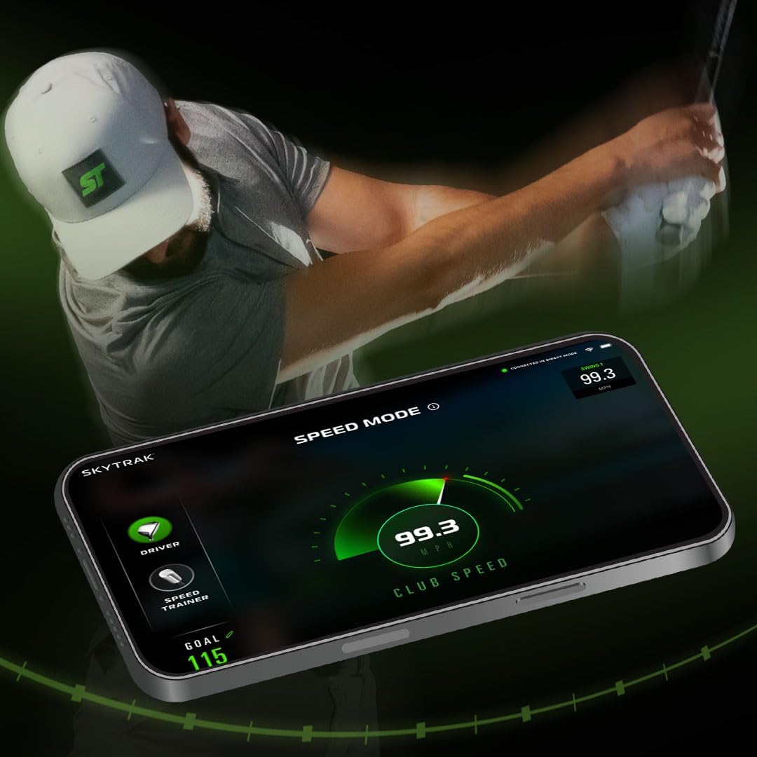 SkyTrak ST MAX Launch Monitor with GOLFTEC Speed Training & Dual Doppler Radar