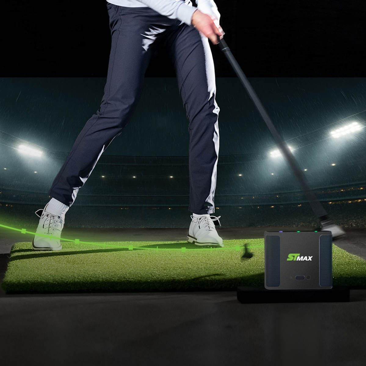 SkyTrak ST MAX Launch Monitor with GOLFTEC Speed Training & Dual Doppler Radar