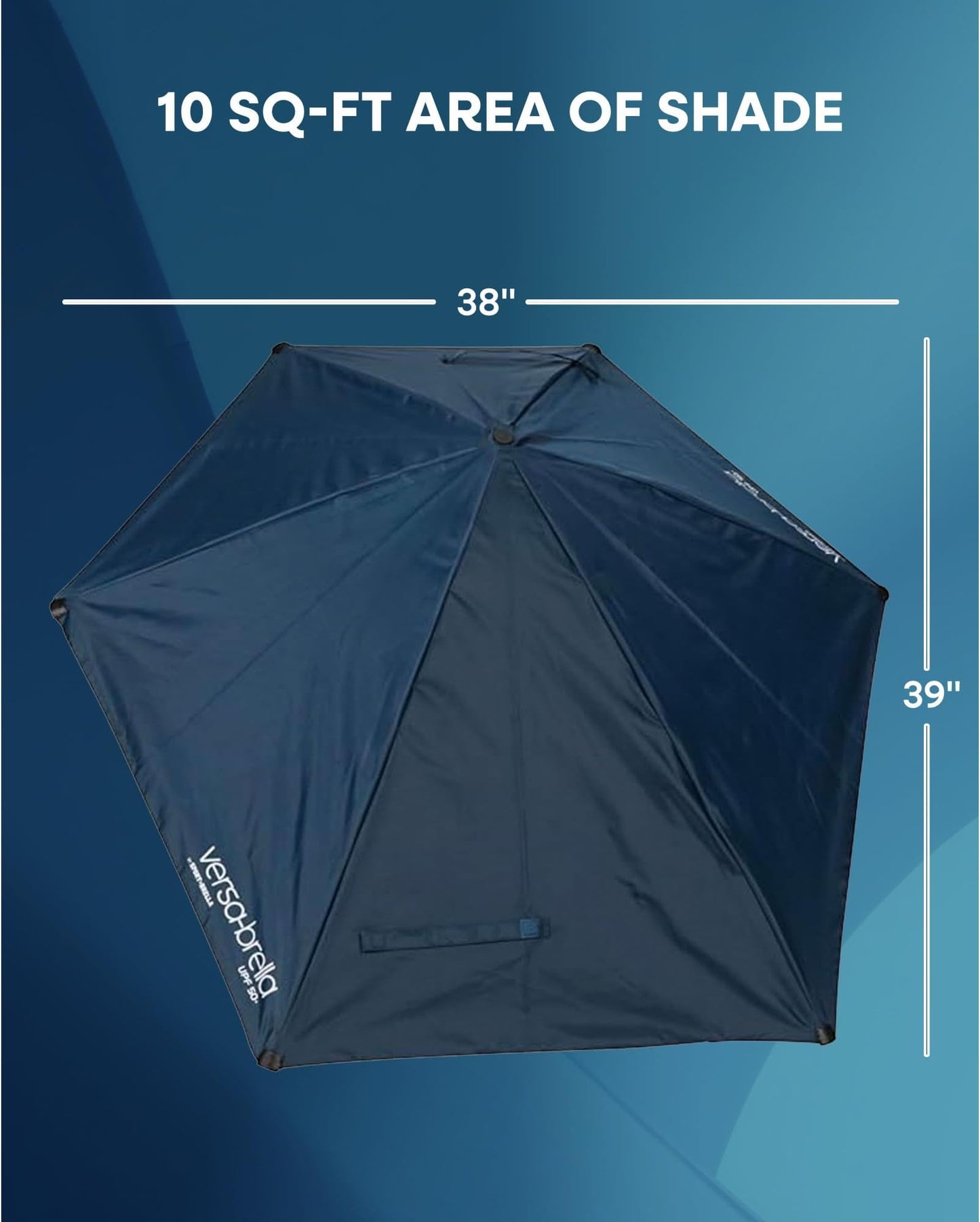 Sport-Brella Versa-Brella Spf 50+ Adjustable Umbrella With Universal Clamp - Firebrick Red