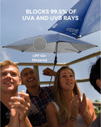 Sport-Brella Versa-Brella Spf 50+ Adjustable Umbrella With Universal Clamp - Firebrick Red