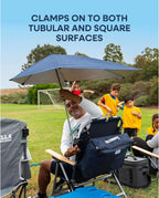 Sport-Brella Versa-Brella Spf 50+ Adjustable Umbrella With Universal Clamp - Firebrick Red