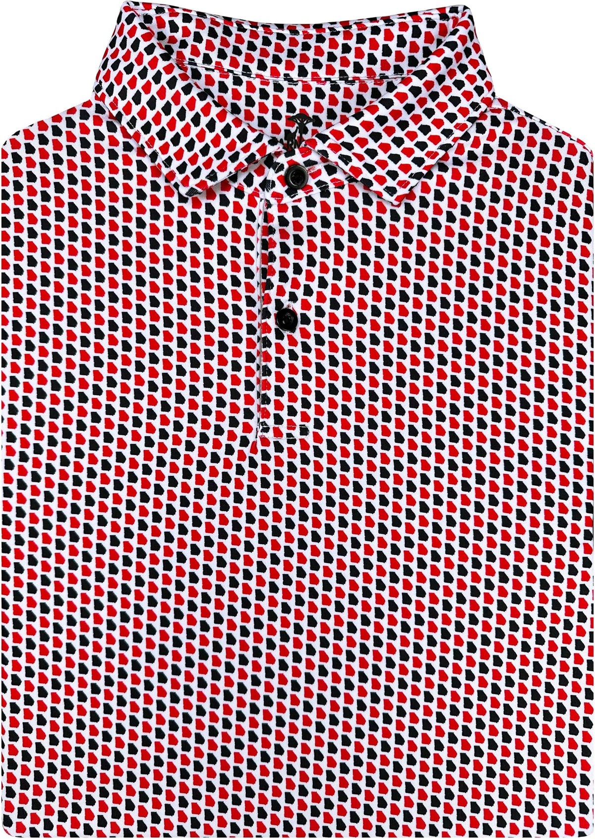 State Print Golf Shirt For Men - Short Sleeve Performance Polo - Georgia