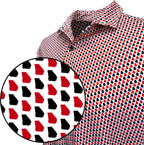 State Print Golf Shirt For Men - Short Sleeve Performance Polo - Georgia