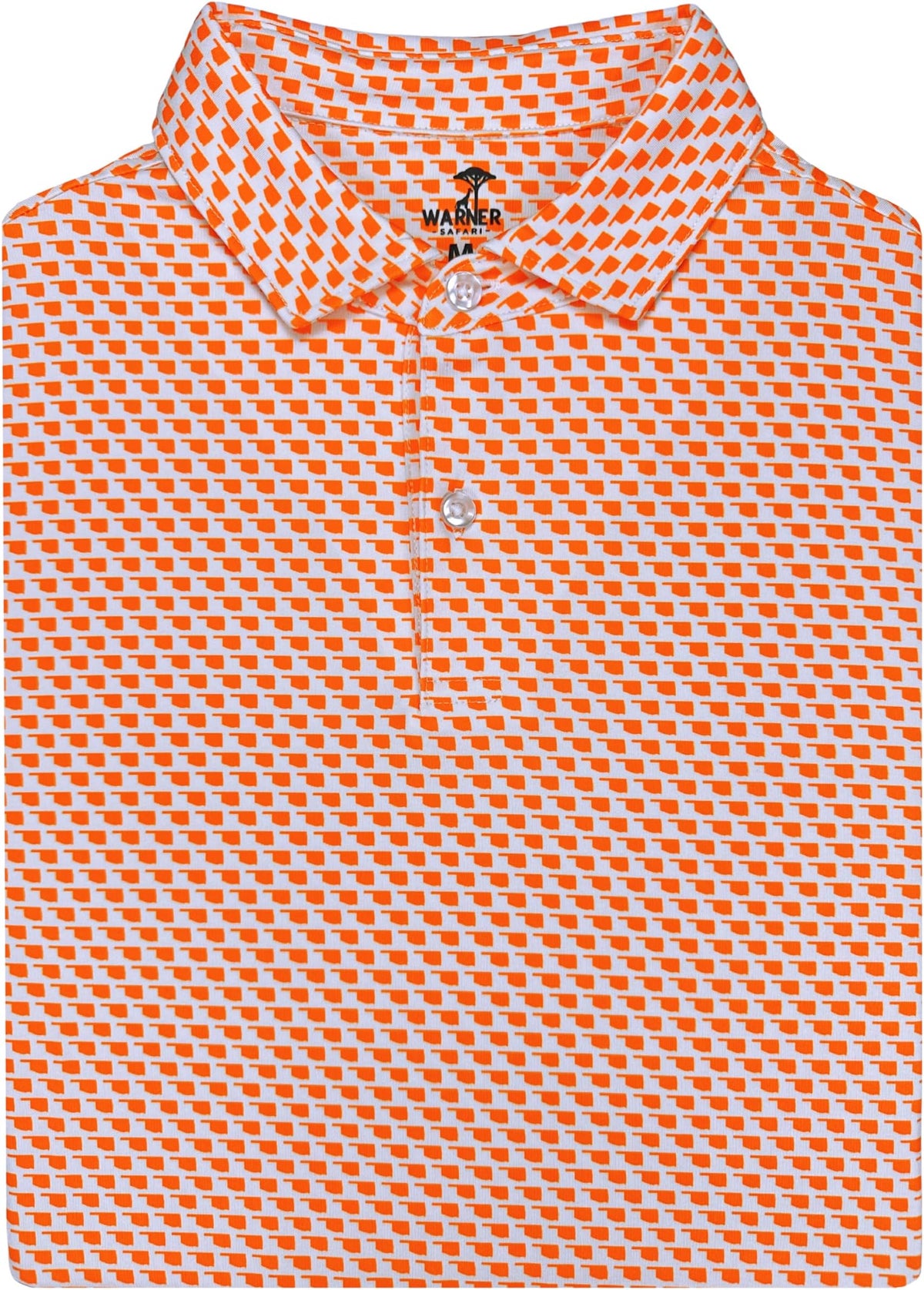 State Print Golf Shirt For Men - Short Sleeve Performance Polo - Oklahoma
