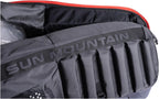 Sun Mountain Kube Golf Travel Bag - 2-Wheel Rolling System, Compact Folding For Easy Storage & Travel Convenience - Steel-Black-Rush Red