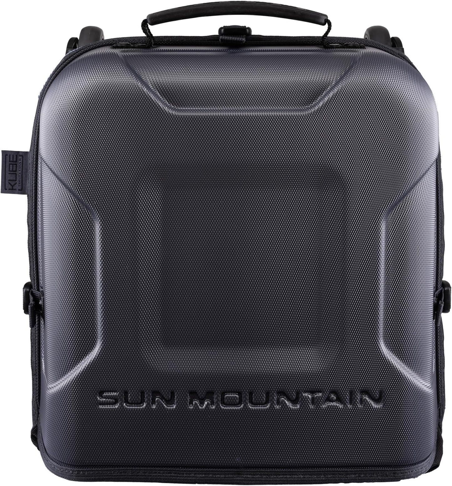 Sun Mountain Kube Golf Travel Bag - 2-Wheel Rolling System, Compact Folding For Easy Storage & Travel Convenience - Raptor-Steel