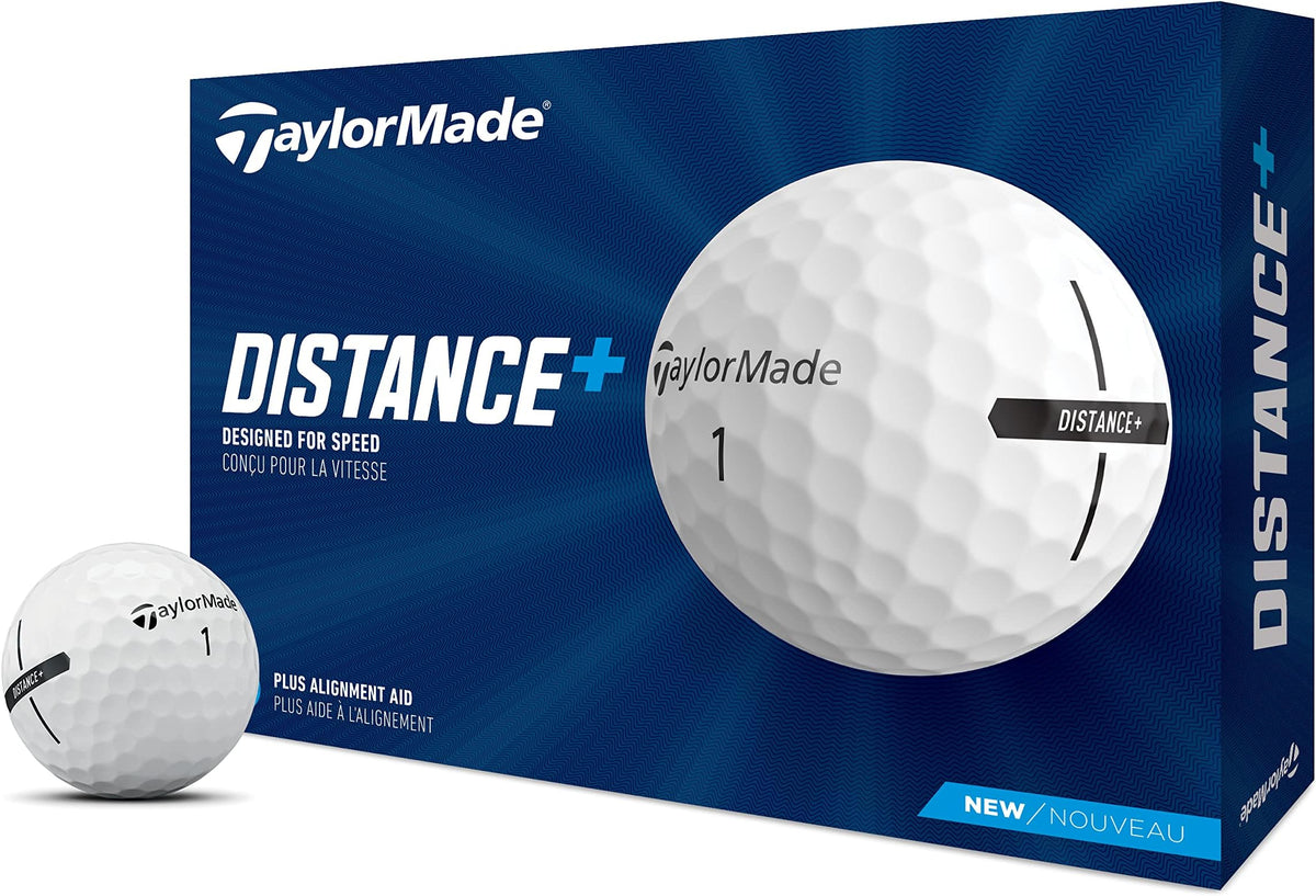 Taylormade Golf Distance+ Golf Balls - White