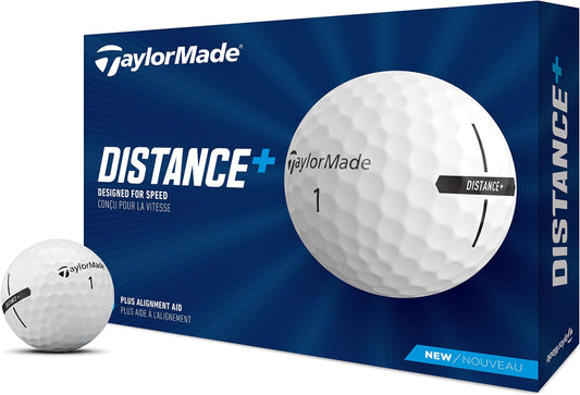 Taylormade Golf Distance+ Golf Balls - White