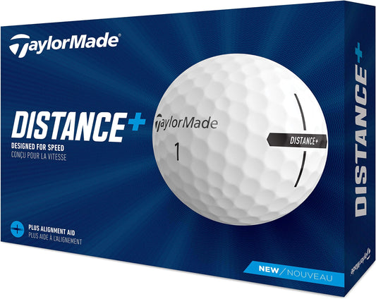 Taylormade Golf Distance+ Golf Balls - White