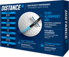 Taylormade Golf Distance+ Golf Balls - White