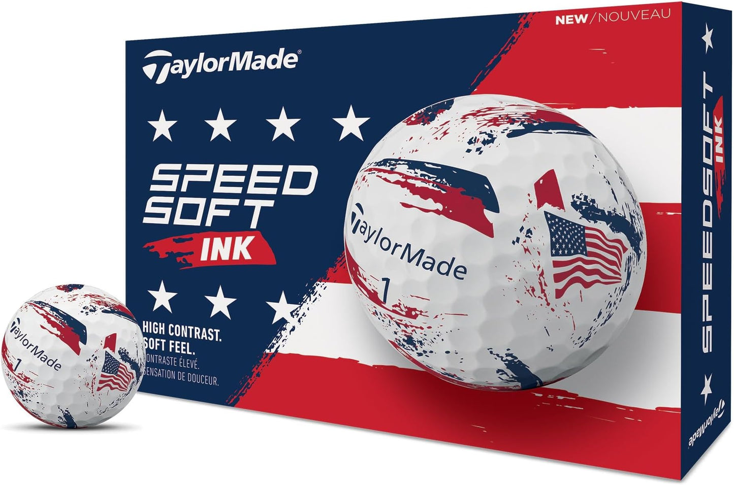 Taylormade Speedsoft Golf Balls, Maximum Distance With Ultra-Soft Feel, Perfect For Off The Tee And Around The Green - Usa