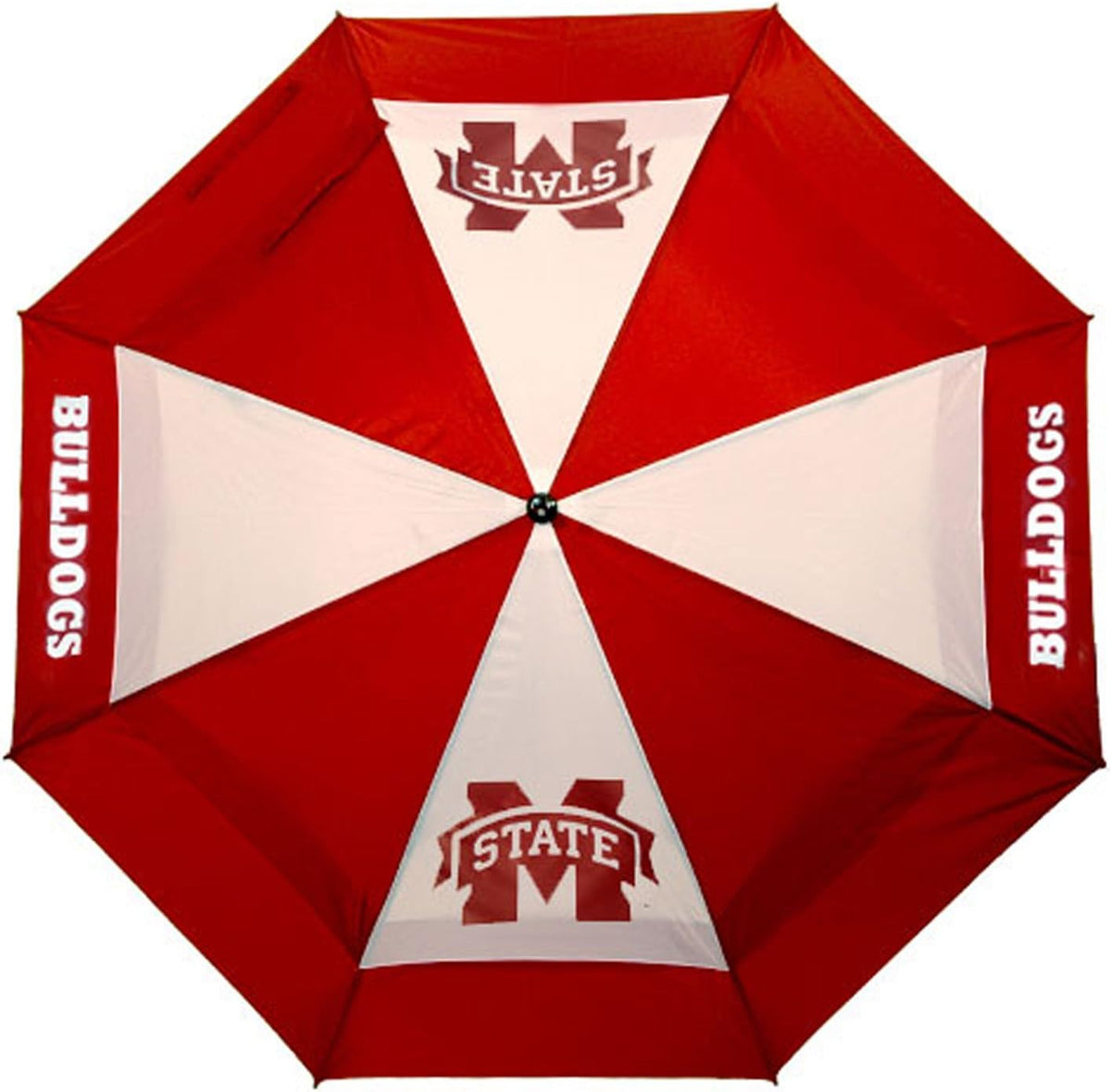Team Golf Ncaa Ohio State Buckeyes Golf Umbrella 62" Golf Umbrella With Protective Sheath, Double Canopy Wind Protection Design, Auto Open Button - Mississippi State Bulldogs