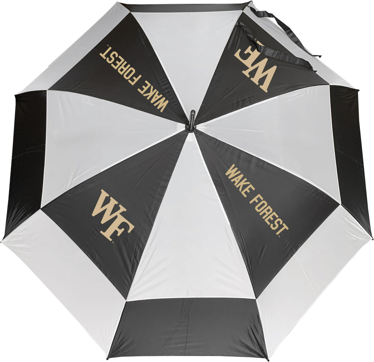 Team Golf Ncaa Ohio State Buckeyes Golf Umbrella 62" Golf Umbrella With Protective Sheath, Double Canopy Wind Protection Design, Auto Open Button - Wake Forest Demon Deacons