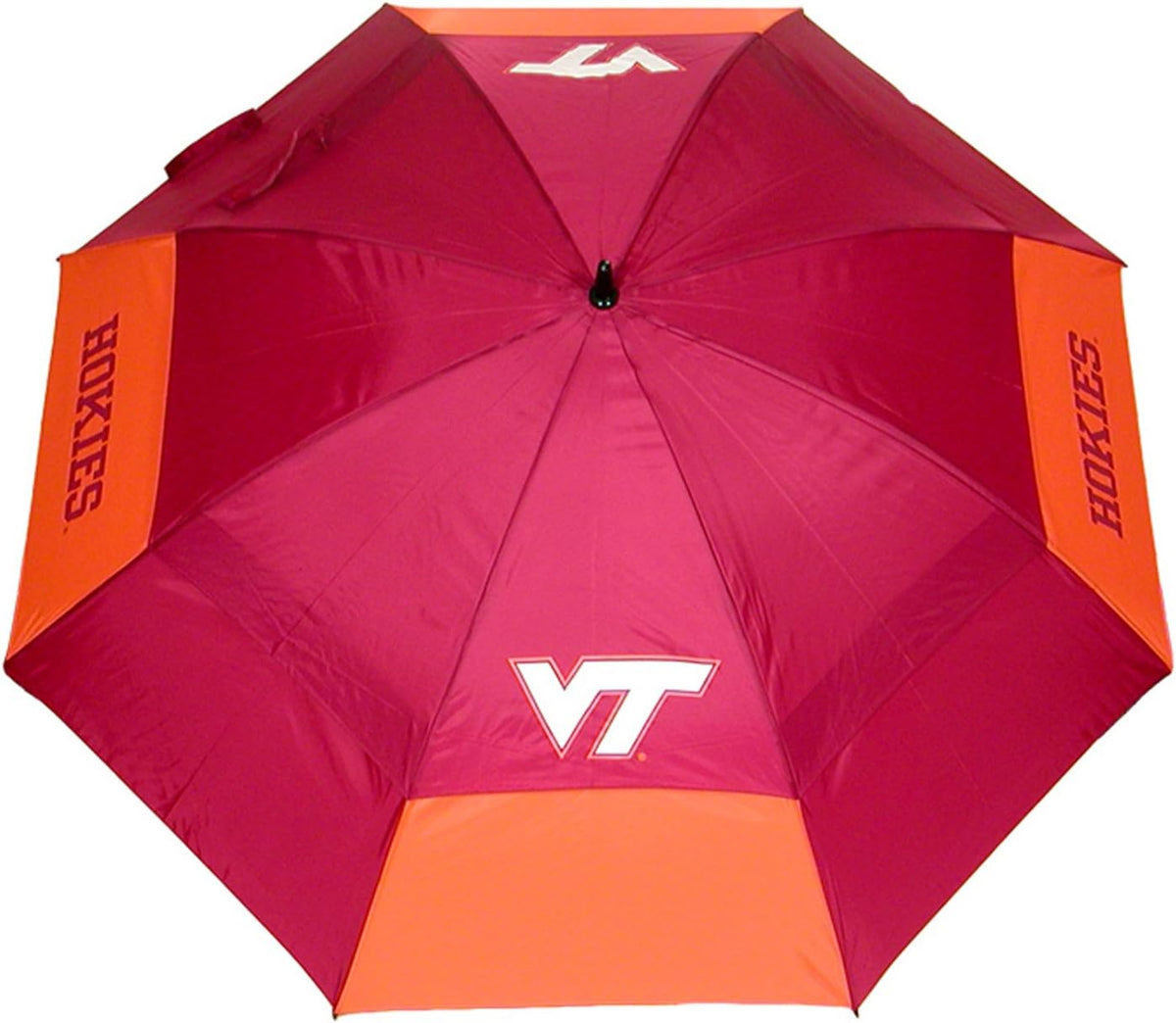 Team Golf Ncaa Ohio State Buckeyes Golf Umbrella 62" Golf Umbrella With Protective Sheath, Double Canopy Wind Protection Design, Auto Open Button - Virginia Tech Hokies