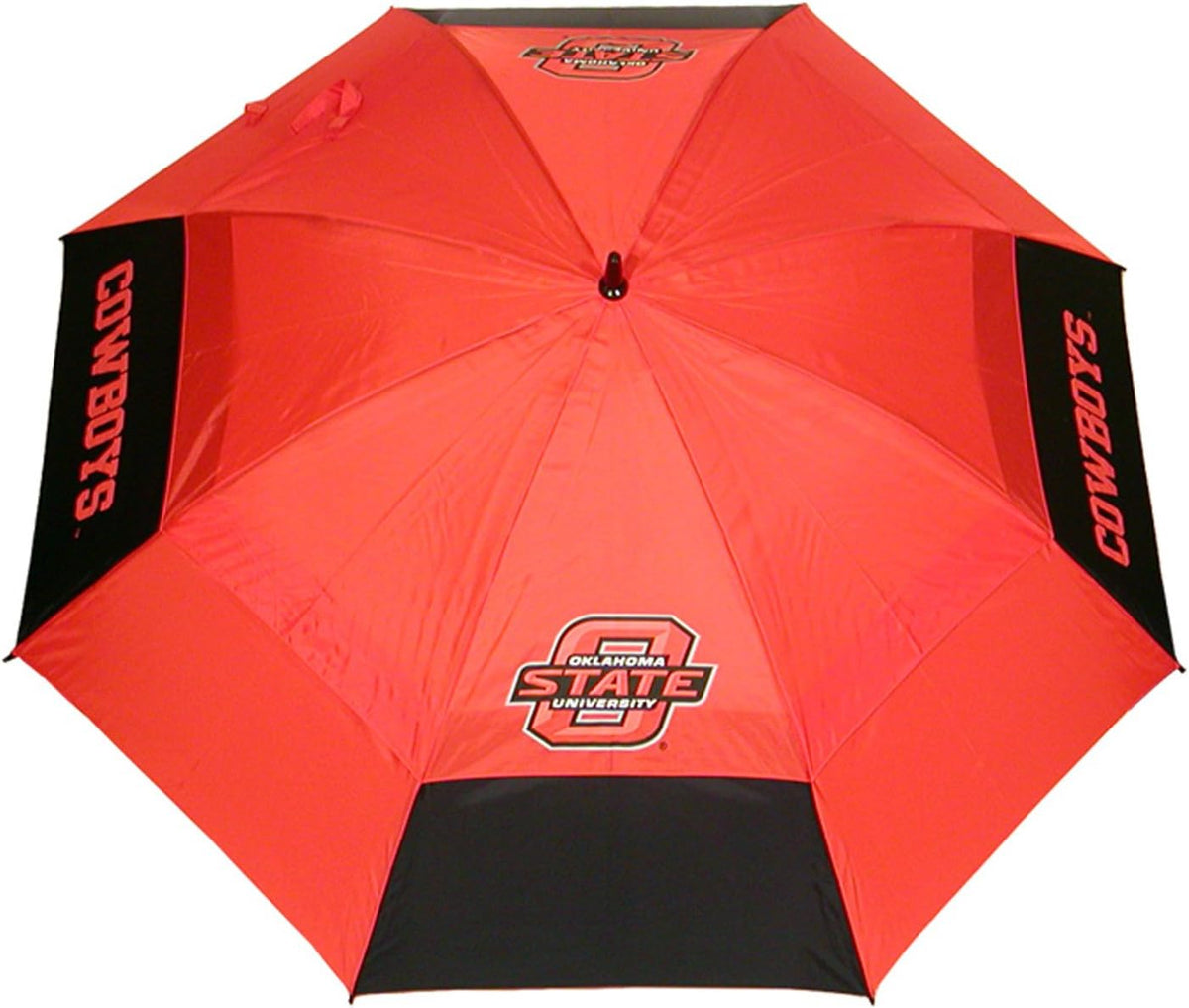 Team Golf Ncaa Ohio State Buckeyes Golf Umbrella 62" Golf Umbrella With Protective Sheath, Double Canopy Wind Protection Design, Auto Open Button - Oklahoma State Cowboys