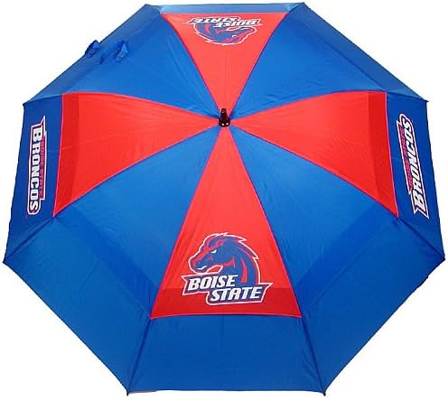 Team Golf Ncaa Ohio State Buckeyes Golf Umbrella 62" Golf Umbrella With Protective Sheath, Double Canopy Wind Protection Design, Auto Open Button - Boise State Broncos