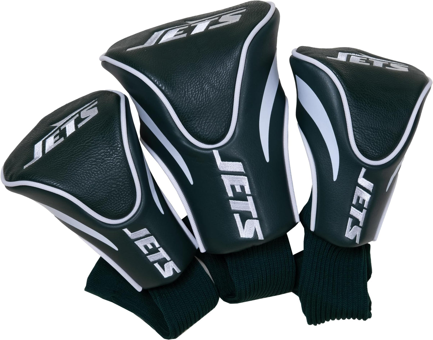 Team Golf Nfl Cincinnati Bengals Contour Golf Club Headcovers (3 Count) Numbered 1, 3, & X, Fits Oversized Drivers, Utility, Rescue & Fairway Clubs, Velour Lined For Extra Club Protection - New York Jets