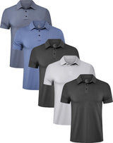 2black/Light Grey/Light Blue/Blue(5 Pack)