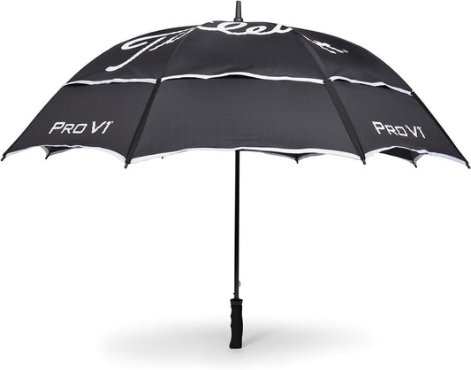 Titleist Tour Double Canopy Golf Umbrella - 68 Inch Coverage