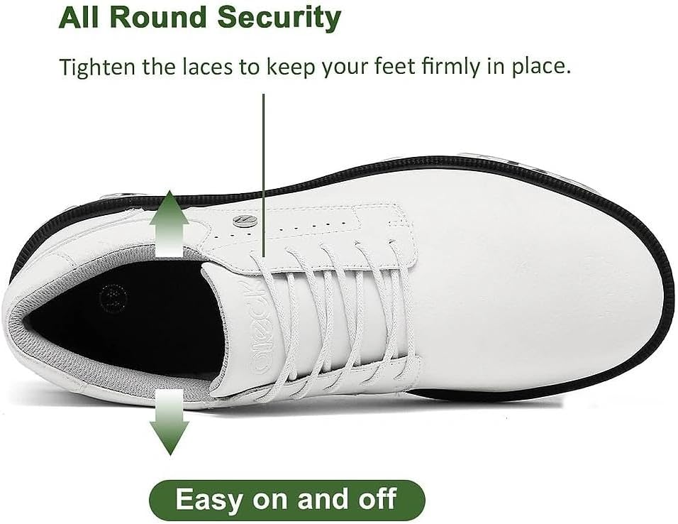 Ultiant Mens Golf Shoes Traditions Spikeless Size 7.5-14 - White