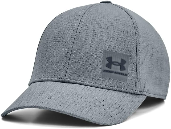 Under Armour Iso-Chill Armourvent Stretch Fit Hat - (003) Gravel / / Downpour Gray