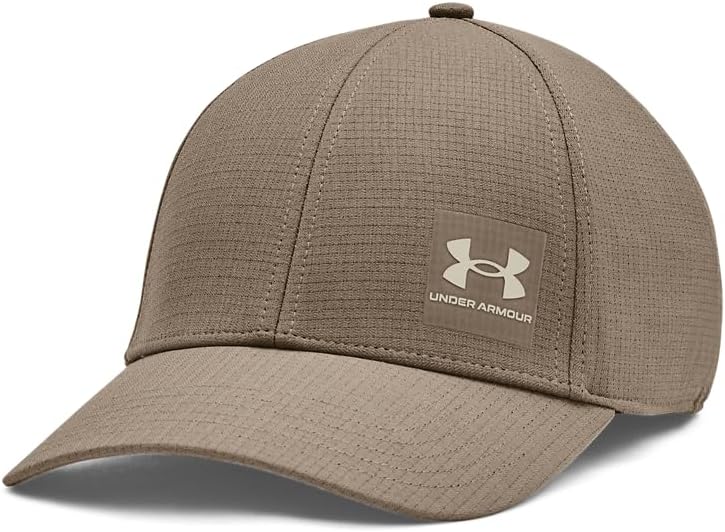 Under Armour Iso-Chill Armourvent Stretch Fit Hat - (200) Taupe Dusk / / Fresh Clay