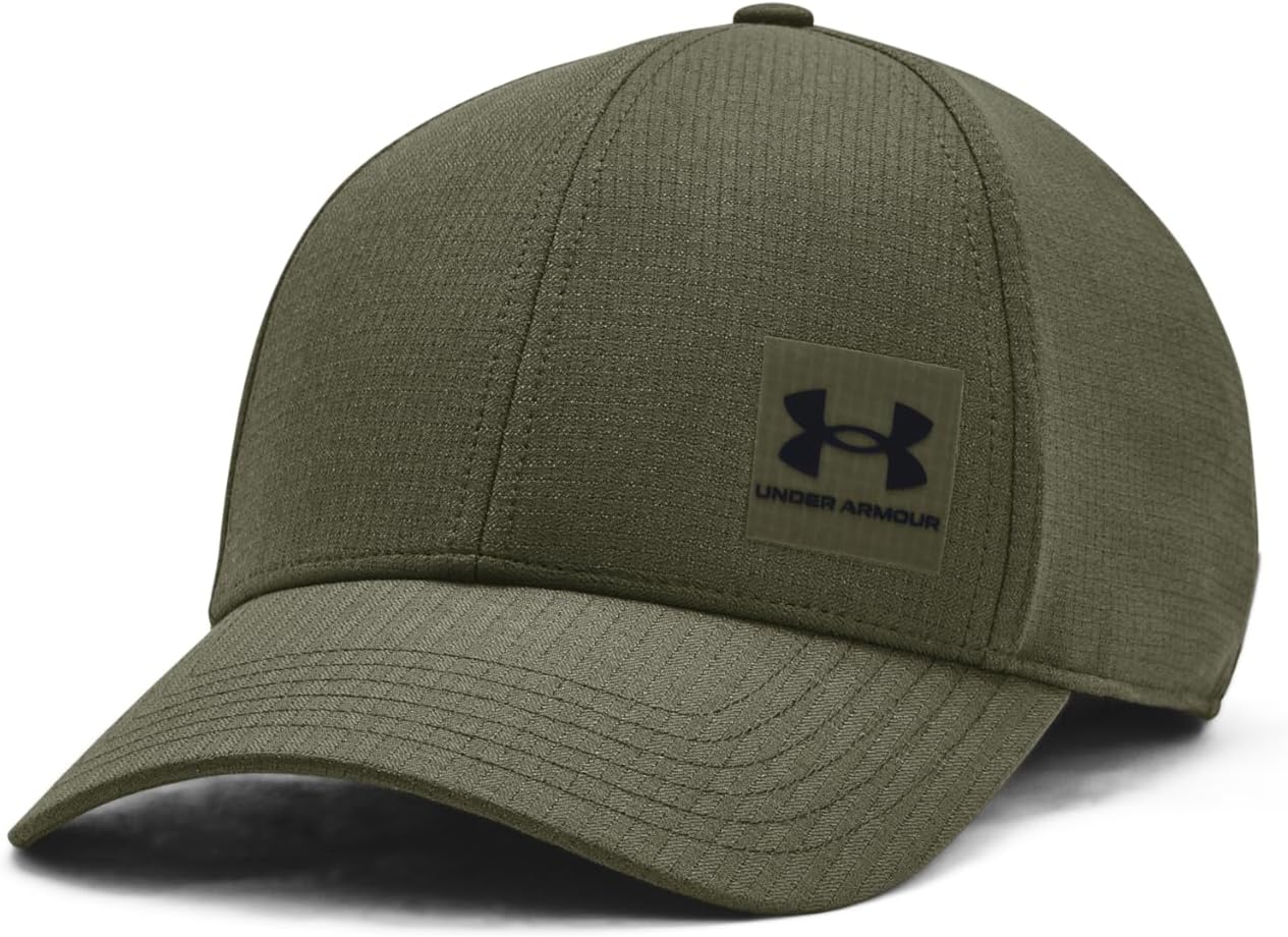 Under Armour Iso-Chill Armourvent Stretch Fit Hat - (390) Marine Od Green / / Black